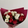 Mix of red and White Duble Tulips