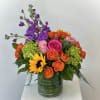 Brighten someone&rsquo;s day with the Color Me Happy flower arrangement! This vibrant