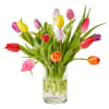 The stem of the season, these assorted tulips are a colorful way