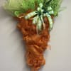 Beautiful orange mesh  "carrot" to accent your spring and Easter decor
