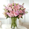 Elegant Welcome baby floral design in pink