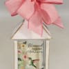 Message on Lantern reads " Blessed Beyond Measure". These lanterns are made