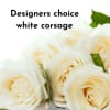 We will use a mix of white flowers in the wristlet corsage.
Please