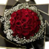 Signature Roses bouquet with is designed with 25 premium roses and touches