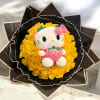 Yellow rose bouquet with a Hello Kitty plush in the center