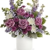 A playful spin on the classic rose bouquet, these lovely lavender blooms