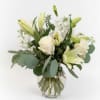 Graceful, timeless, and beautifully refined, Elegant Ivory is a classic all-white arrangement