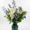 Graceful and calming, Blue Serenity is a beautifully balanced arrangement that blends