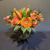 This arrangement is all the rage - and all orange too!
Locally grown