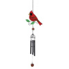 This colorful sun catcher Cardinal mini chime is 26in long. Sold individually