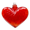 Our hand blown heart of glass ornament allows you to display this
