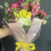 Spring flowers in hand tied bouquet