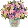 Delight Mom with Teleflora's Pretty in Pastels Bouquet, a sweet mix of