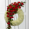 Graceful Tribute&trade; Wreath creates a stunning presentation of love's serenity for their