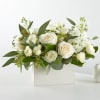 Create a serene and timeless atmosphere with our Fresh Linen Box Bouquet