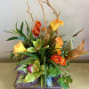 So cool, so trendy!  Silk, dried and organic floral arrangement in