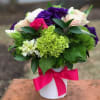 The Promise of Spring &ndash; Fresh Pink, Purple, and Green Floral Arrangement