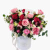 A graceful mix of pink and rose blooms, thoughtfully arranged in a