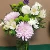 A beautiful mix of purple and white flowers