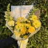 A bouquet inspired by the tradition of yellow flowers. Thoughtfully designed with