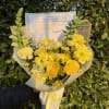 A bouquet inspired by the tradition of yellow flowers. Thoughtfully designed with