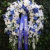 Blue and White Wreath