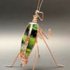 Firefly Medley creates copper wire Praying Mantis sculptures in many beautiful greens!