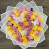 The Mariposa Garden features a dense mix of pink and yellow roses.