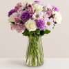 A cluster of lavender and white blooms to create an elegant bouquet.