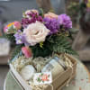 Our Farm + Sea Care Package includes a petite vase of flowers