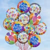 A burst of color and celebration, this balloon bouquet is the perfect