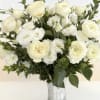 2 dozen LLenora Garden Roses &amp; White Lisianthus

Softly romantic and exquisitely refined