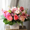 A beautiful mix of pink flowers. Send the best flowers from the