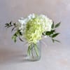 A simple but pretty arrangement for any hydrangea lover. A vintage style