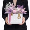 A mix of dry flowers in a vase 
