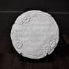 Keepsake stone 9" W x9" H that includes display stand for the