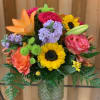 Bright &amp; Beautiful Vase Arrangement &ndash; Sunflowers, Lilies, Carnations and Roses

Bring a