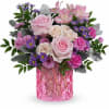 Celebrate Mom with a Haute Pink Bouquet, a graceful mix of pink