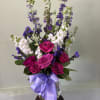 A beautifully balanced design that brings together soft romance and fresh garden