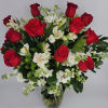 A  bouquet of twelve 
roses is a romantic way to express