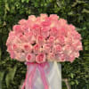 A bright and cheerful arrangement of pink, inspired by the beauty of