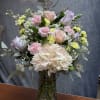 Introducing our new design Pastel Blooms, beautifully arranged with mums, spray roses