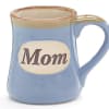 Dishwasher safe/FDA approved/Microwave safe.

Hand-painted blue porcelain mug with a slight taupe rim.