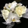 Elegant mini orchids and sweet roses 