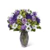 Purples in shades from pale pastels to plum pop perfectly among green
