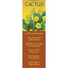 Tall bookmark with a cartoon cactus and yellow blooms above text titled Advice from a Cactus.