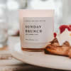Description
Our Sunday Brunch candle perfectly captures the sweet scent of apple and