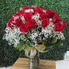 25 long stem roses in a vase perfect for any occasion 