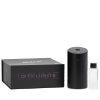 Black gift box with a diffuser and small bottle