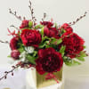 15 red of peony and James Story orchids